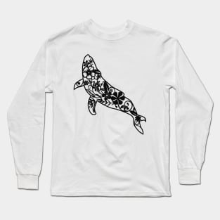 flowers, unique design ,nature big fish Long Sleeve T-Shirt